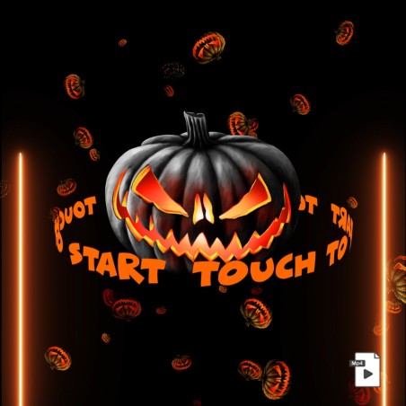 Halloween Pumpkin - Touch to start animation