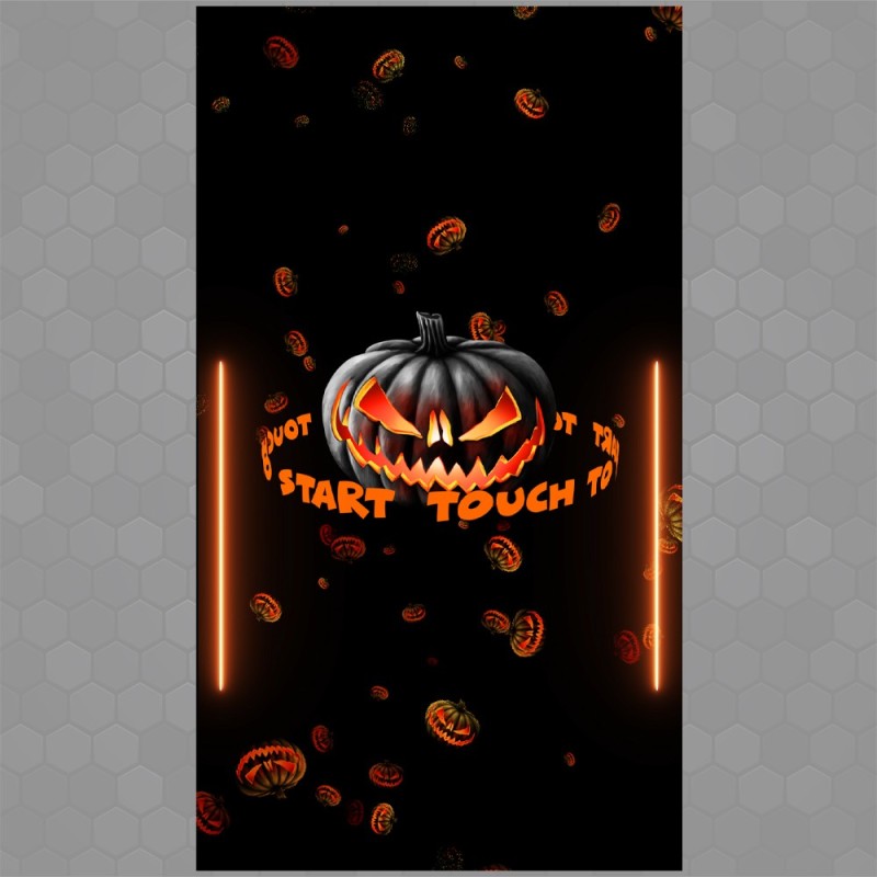 Halloween Pumpkin - Touch to start animation