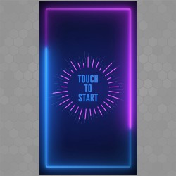 Neon Border - Touch to start animation