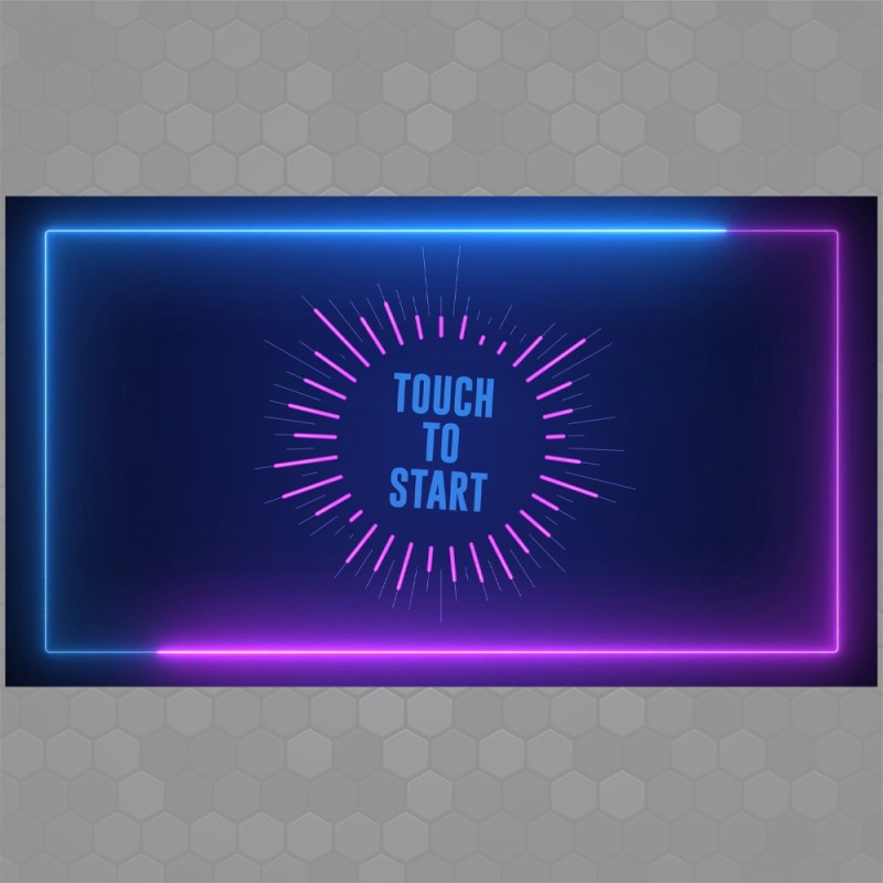 Neon Border - Touch to start animation