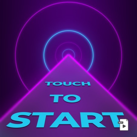 Neon Tunnel - Touch to start animation