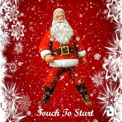 Dancing Santa - Touch to start animation