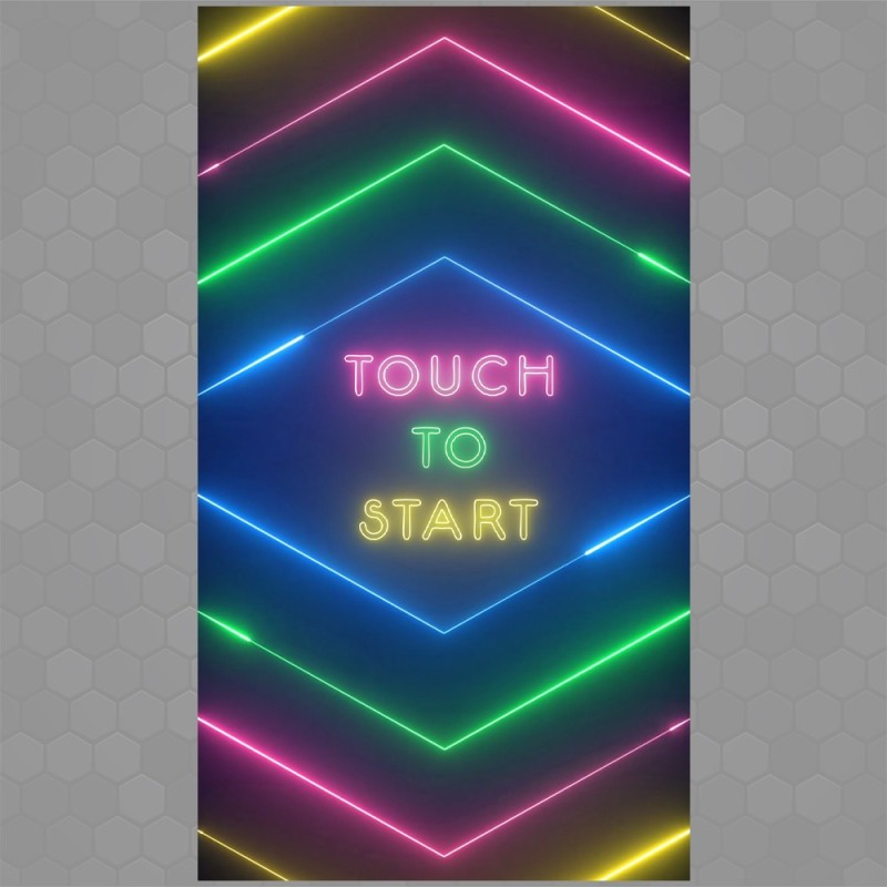 Neon Lights - Touch to start animation